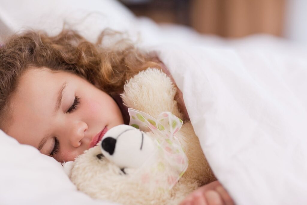 Little child sleeping.